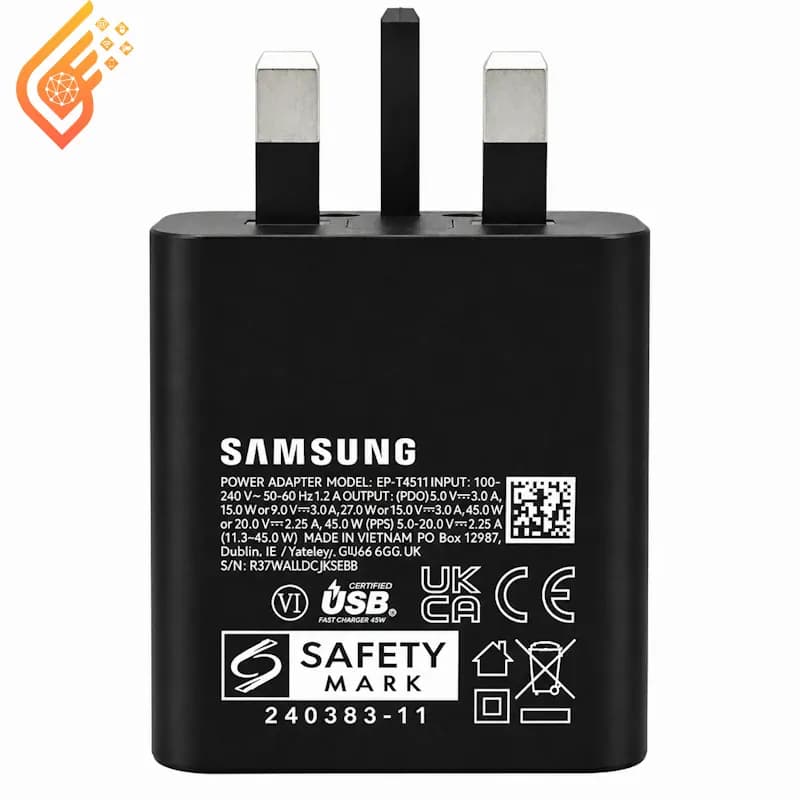 شارژر 45 وات همراه کابل سامسونگ NFC دار — تصویر ۴