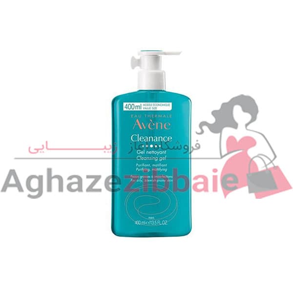 ژل شستشو و پاک کننده پوست کلیننس اون مدل پمپی Avene Cleanance — تصویر ۵