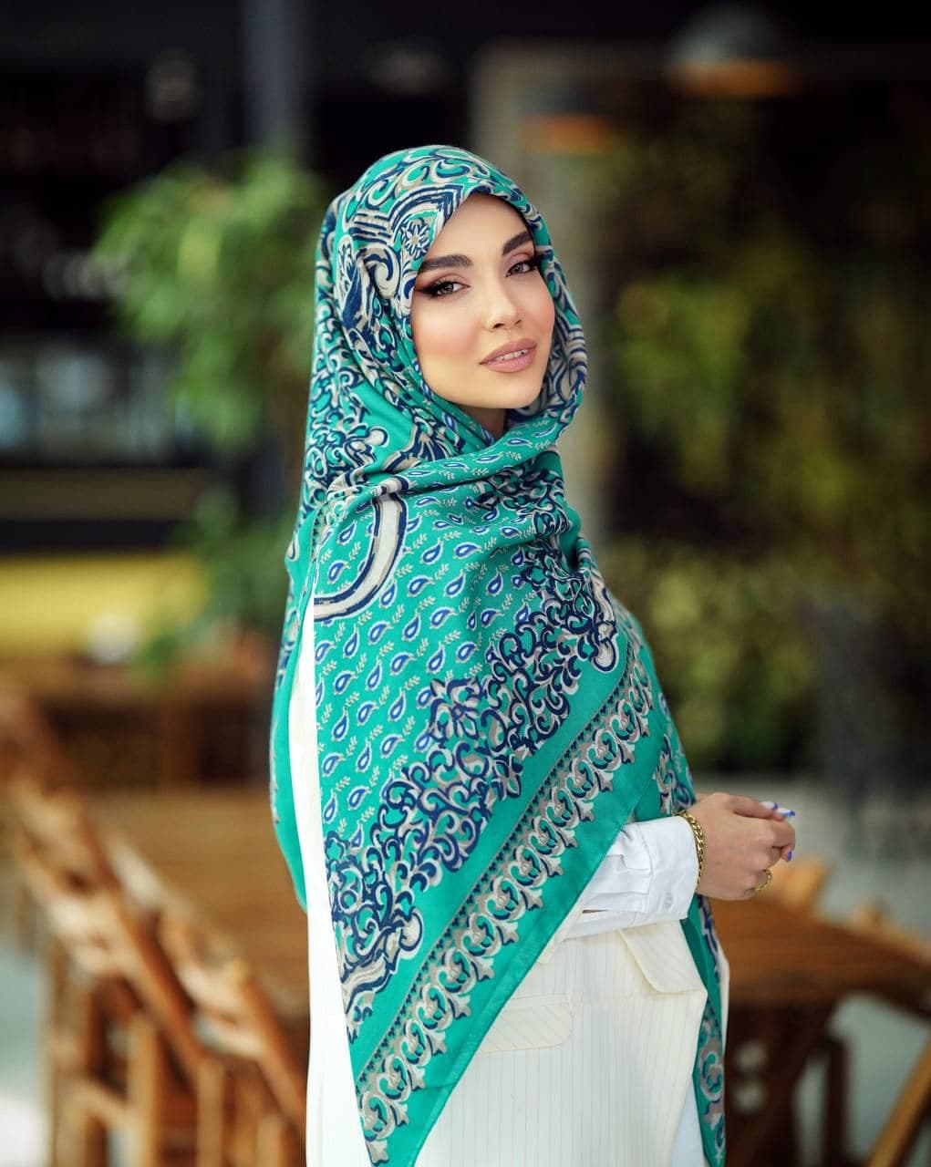 روسری نخی سیا اسکارف ۰۱۰۳۹ — تصویر ۷