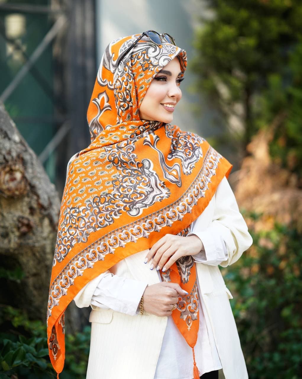روسری نخی سیا اسکارف ۰۱۰۳۹ — تصویر ۴