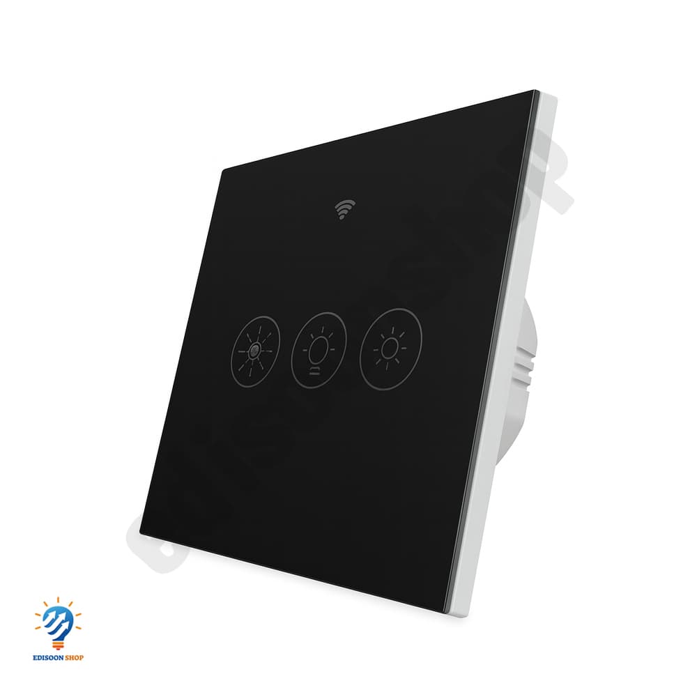 کلید دیمر لمسی هوشمند Zigbee دو پل Moes