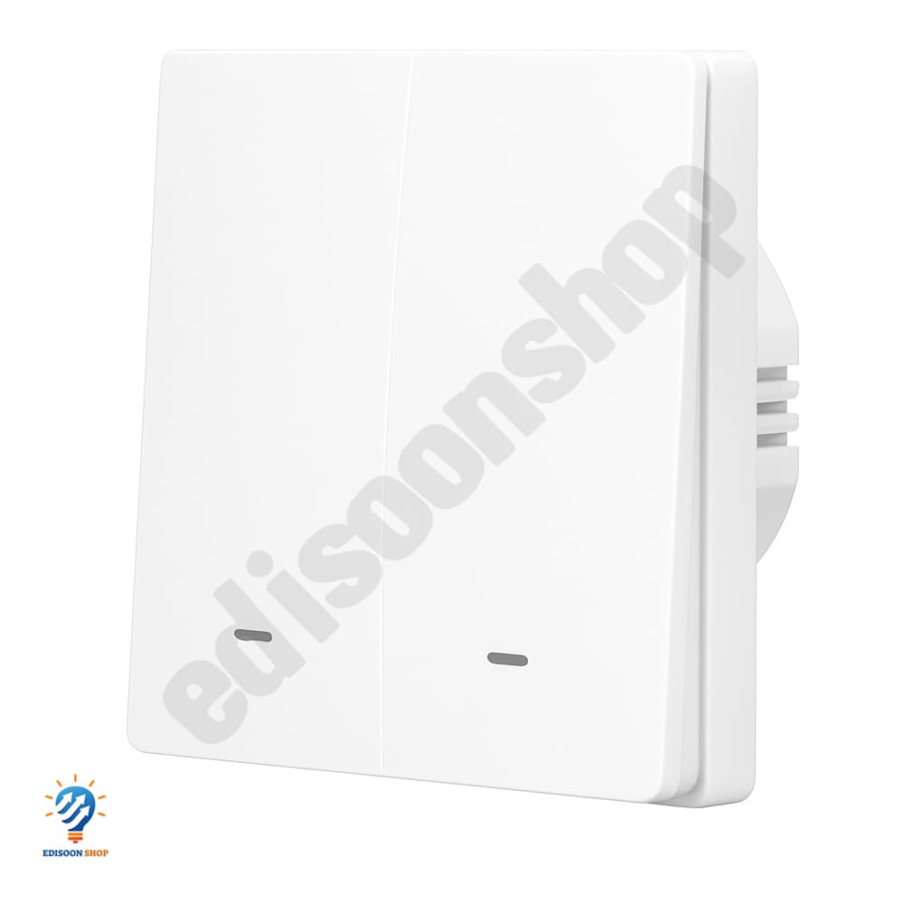 کلید فشاری هوشمند Zigbee دو پل Moes — تصویر ۳