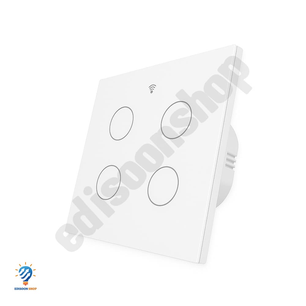 کلید لمسی هوشمند چهار پل Moes با WiFi + Bluetooth + RF — تصویر ۳
