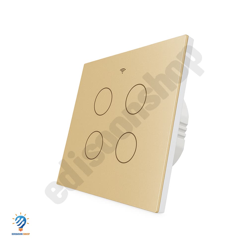 کلید لمسی هوشمند چهار پل Moes با WiFi + Bluetooth + RF — تصویر ۲