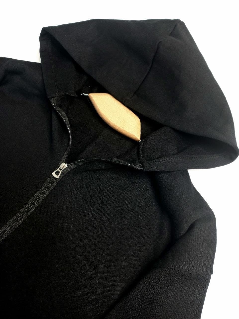 سوییشرت تو کرکی مشکی ME1104 — تصویر ۳