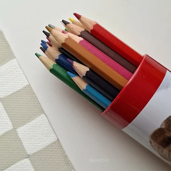 مداد رنگی فکتیس 24 رنگ استوانه ای — تصویر ۲
