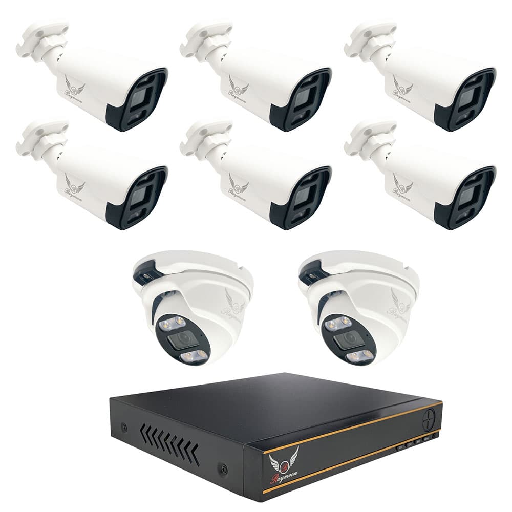 پک سیستم امنیتی 5 مگاپیکسل رایمون مدل RP-5MP-HI2T8C-01