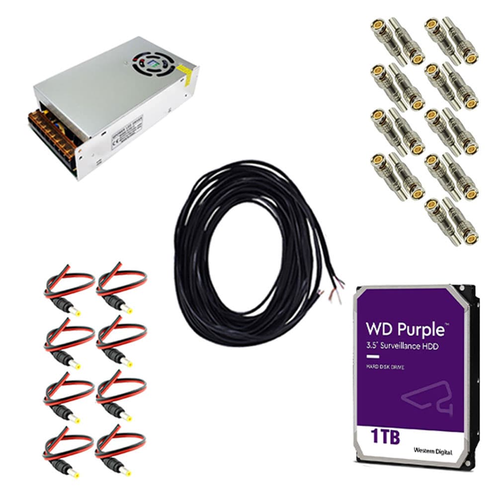 پک سیستم امنیتی 2 مگاپیکسل رایمون مدل RP-2MP-8C-05 — تصویر ۴