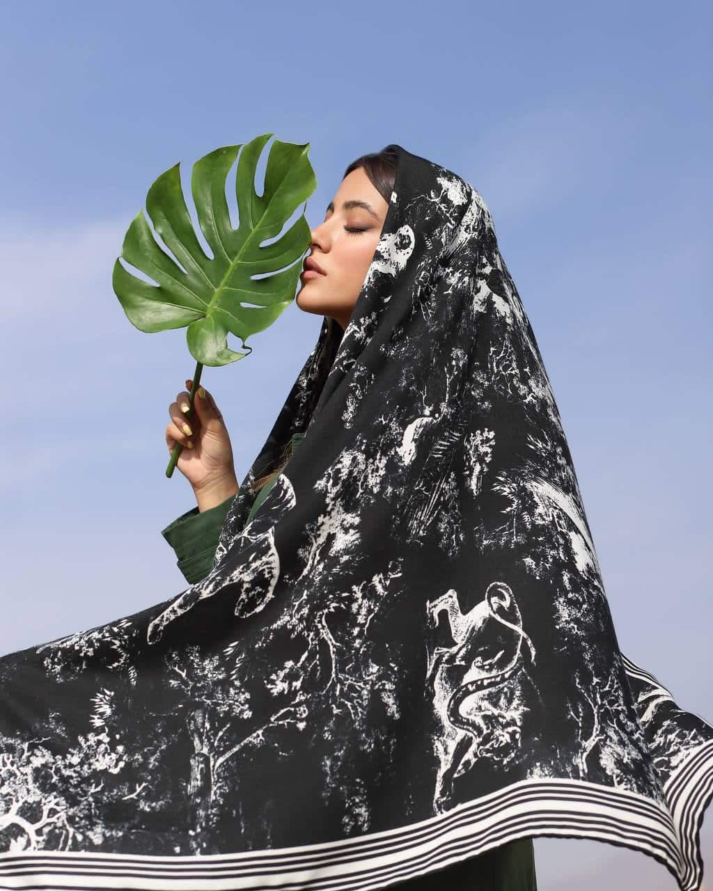 روسری نخی کجراه کشمیر بهاره ۸۴۴ — تصویر ۵