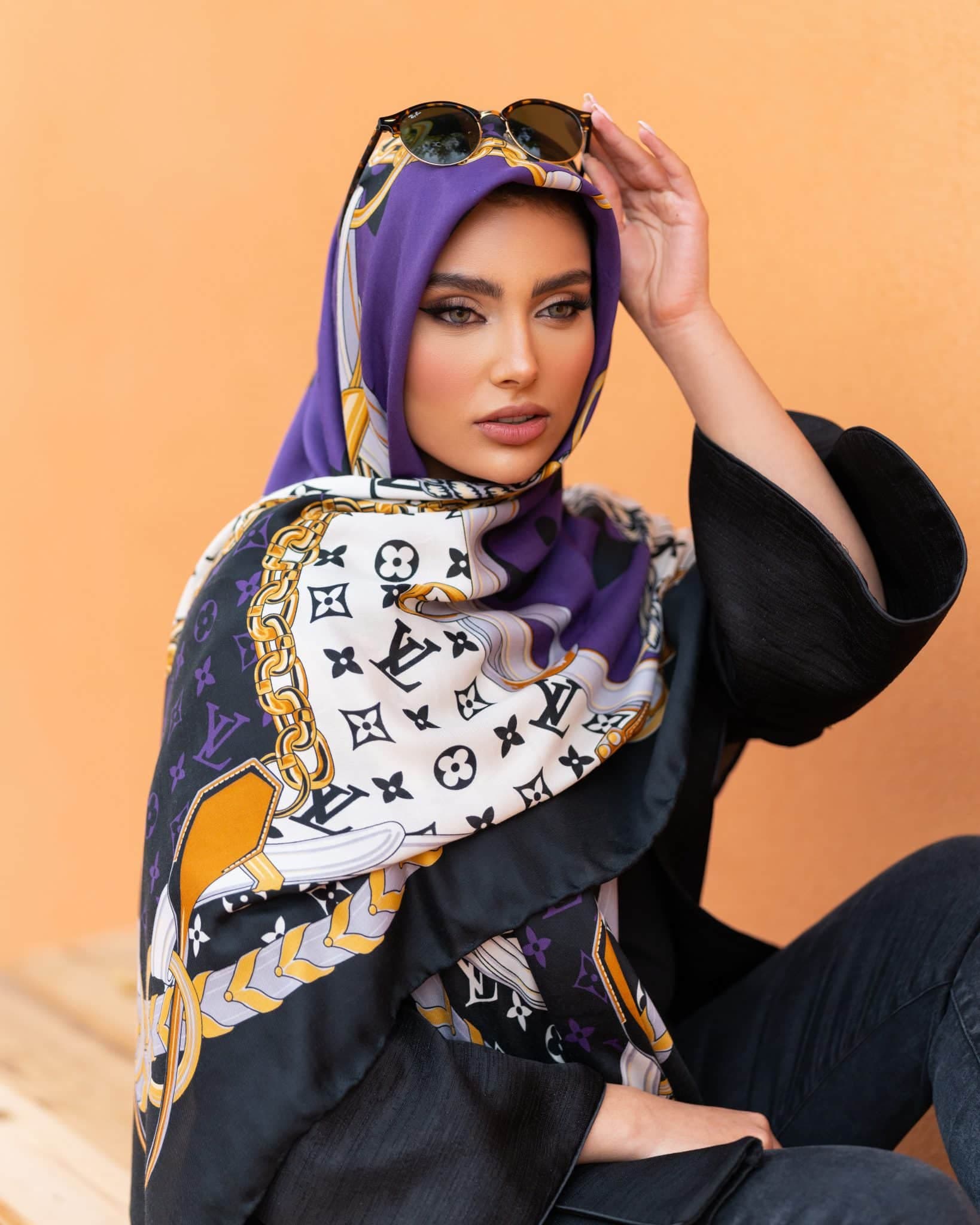 روسری نخی کجراه کشمیر بهاره ۸۴۱ — تصویر ۲