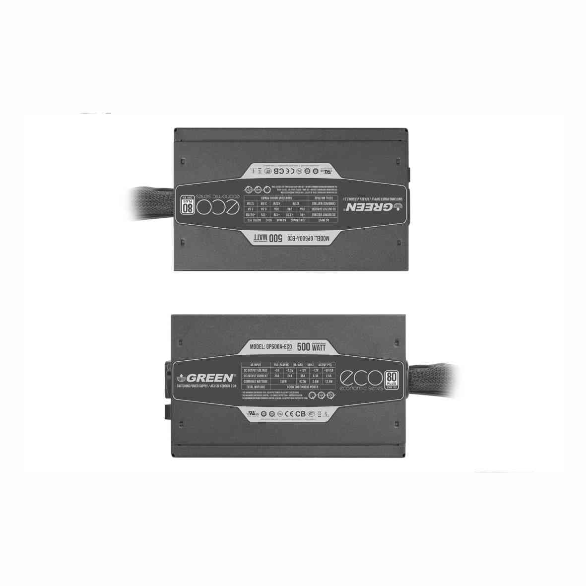 منبع تغذیه گرین مدل GP600A-ECO Rev3.1 — تصویر ۲