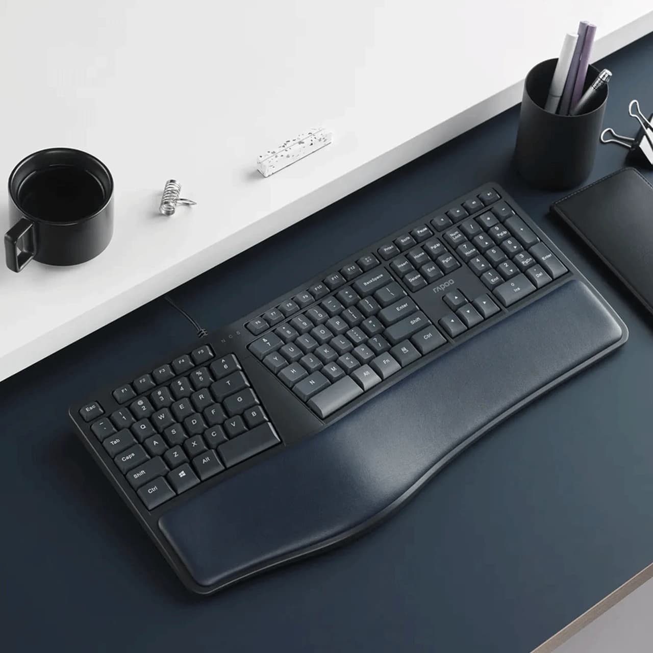 کیبورد باسیم و ارگونومیک رپو مدل NK8800 — تصویر ۷