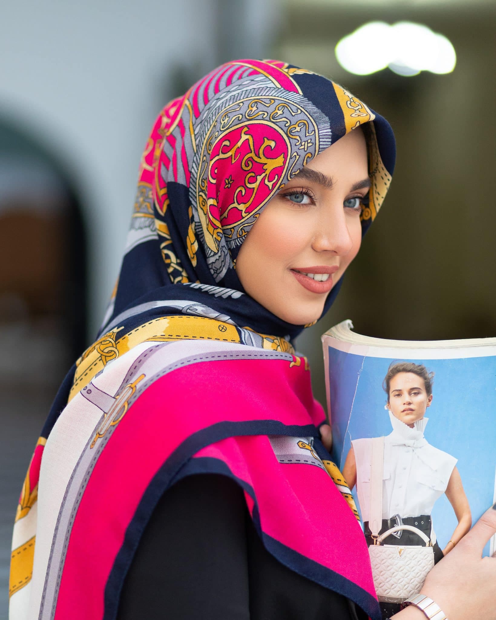 روسری نخی سیا اسکارف ۸۲۸