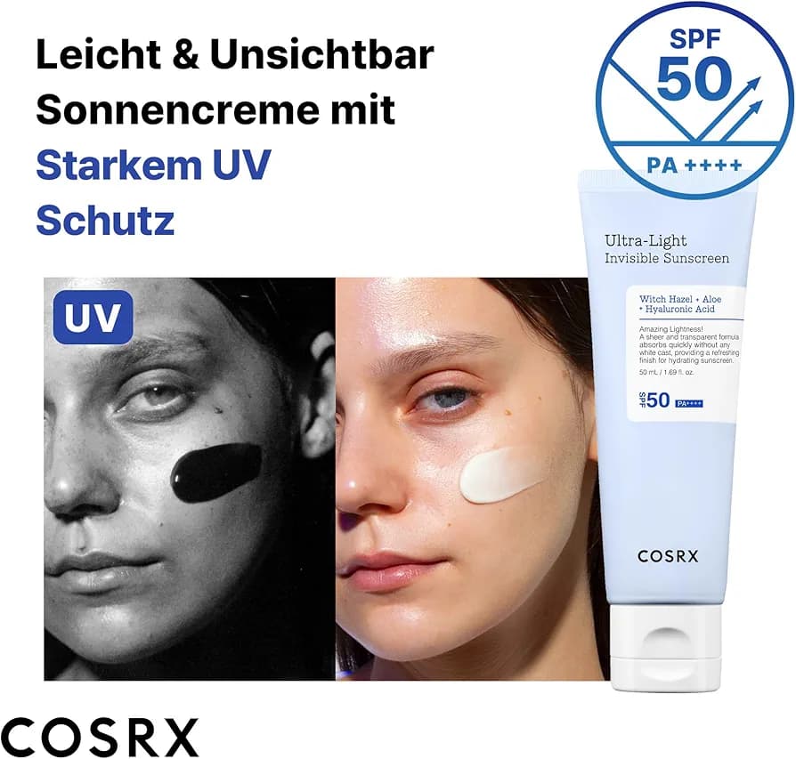 ضد آفتاب بی رنگ اولترا لایت کوزارکس Cosrx Ultra Light Spf50 — تصویر ۵