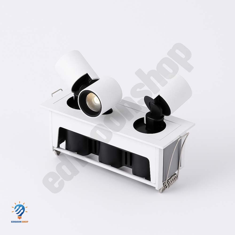 چراغ سقفی توکار متحرک شعاع مدل SH-2303 توان 6 وات — تصویر ۲
