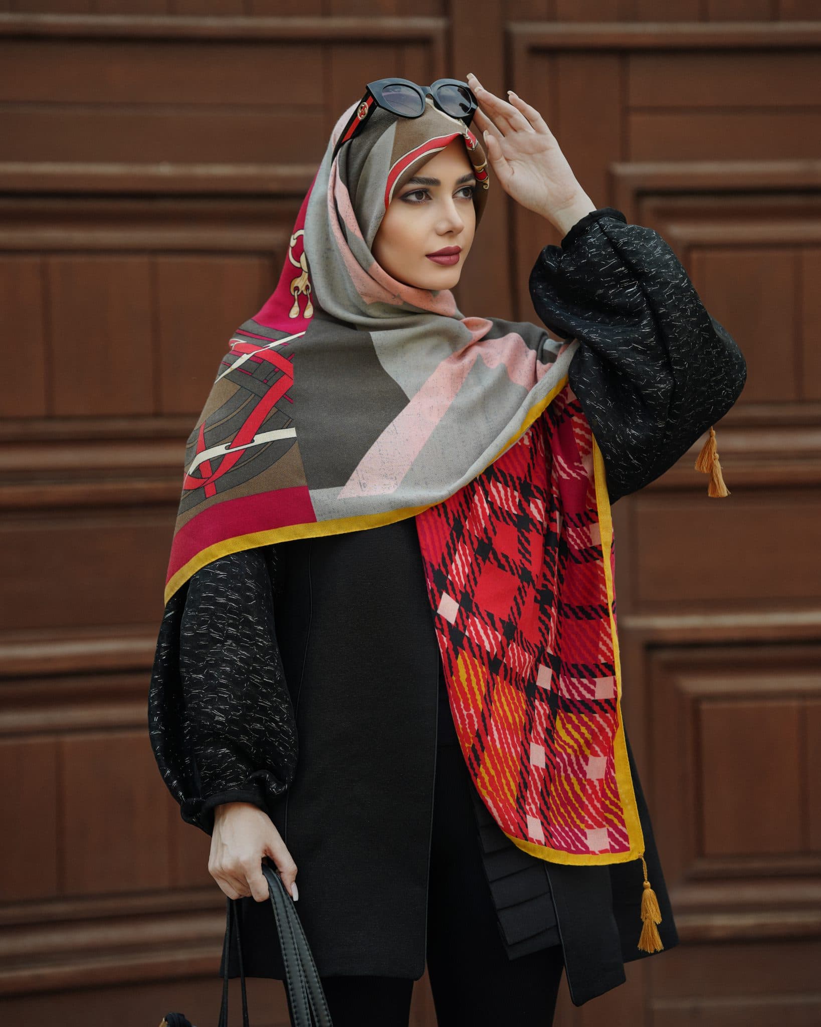 روسری نخی سیا اسکارف ۸۱۳ — تصویر ۷