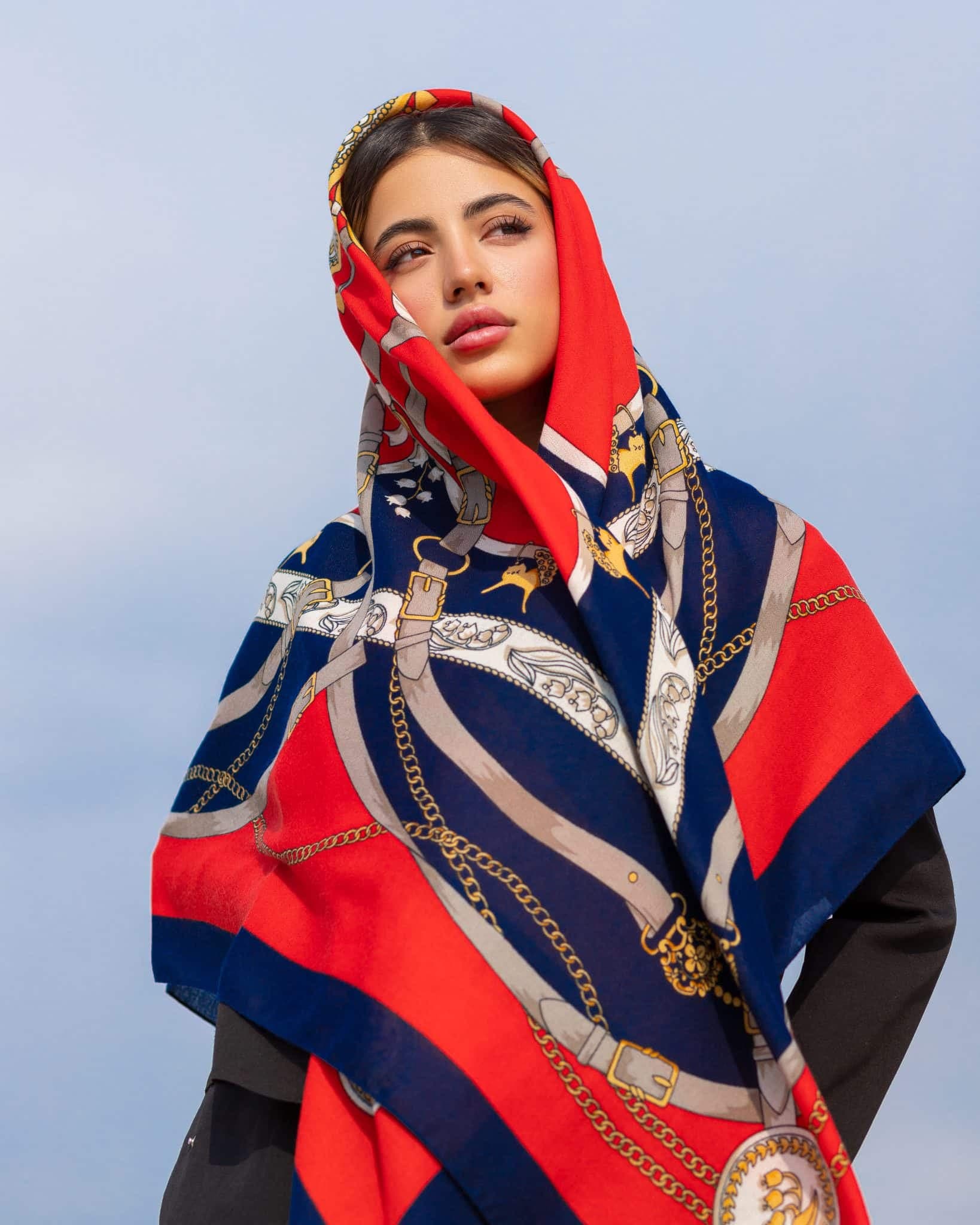 روسری نخی سیا اسکارف ۸۱۲
