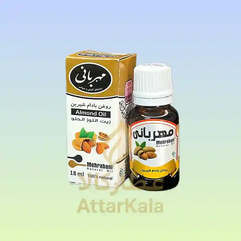روغن بادام شیرین 18 ml مهربانی