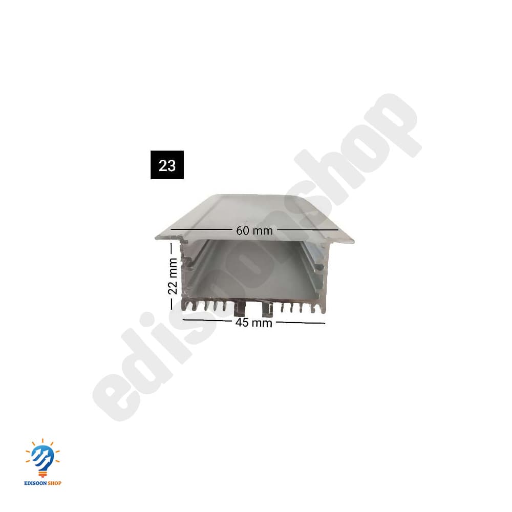 چراغ لاین توکار برش 4.5 سانت فنر خور کد FL02 — تصویر ۲