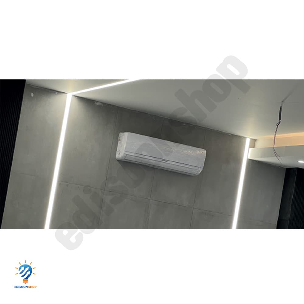 چراغ لاین توکار برش 4.5 سانت فنر خور کد FL02
