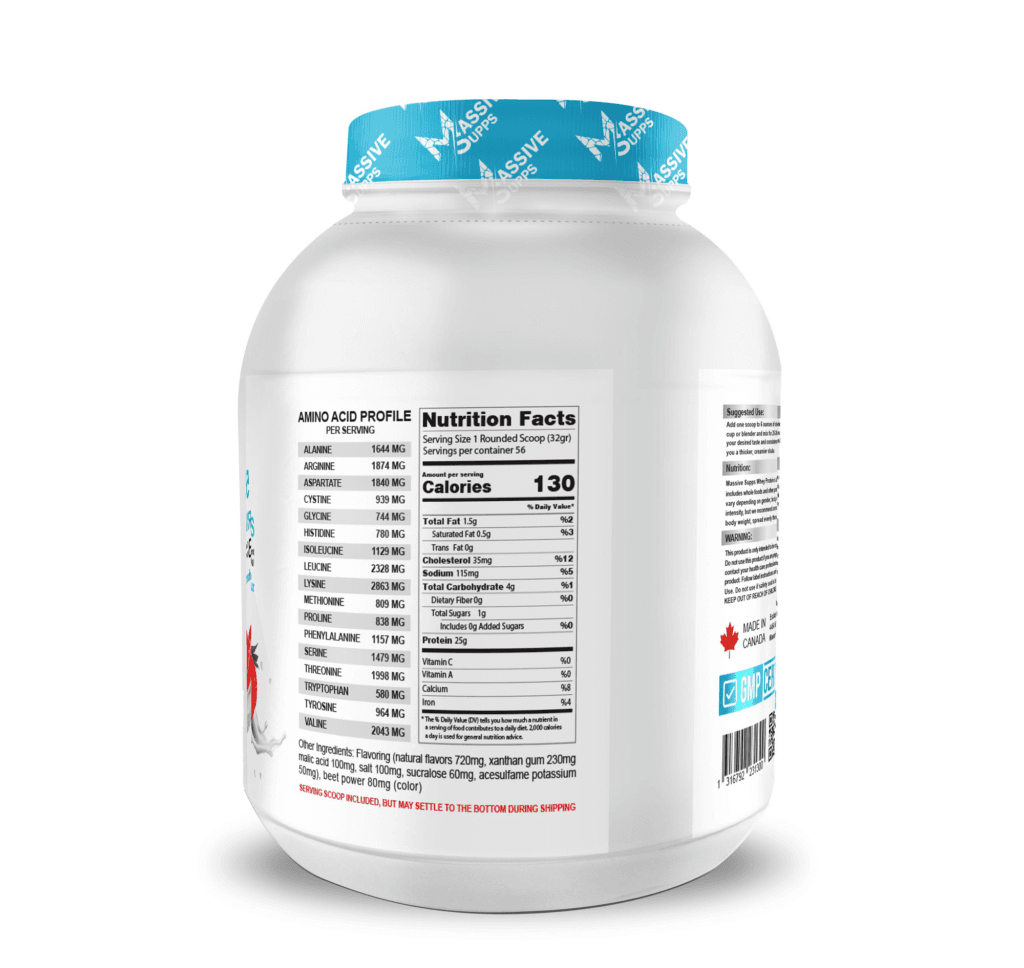پروتئین وی 1.8 کیلوگرم مسیو Massive Whey — تصویر ۲