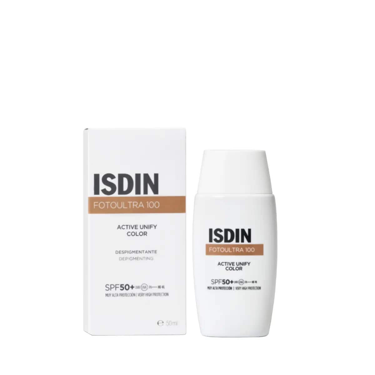 فلوئید ضد آفتاب رنگی ایزدین مدل active unify با spf50