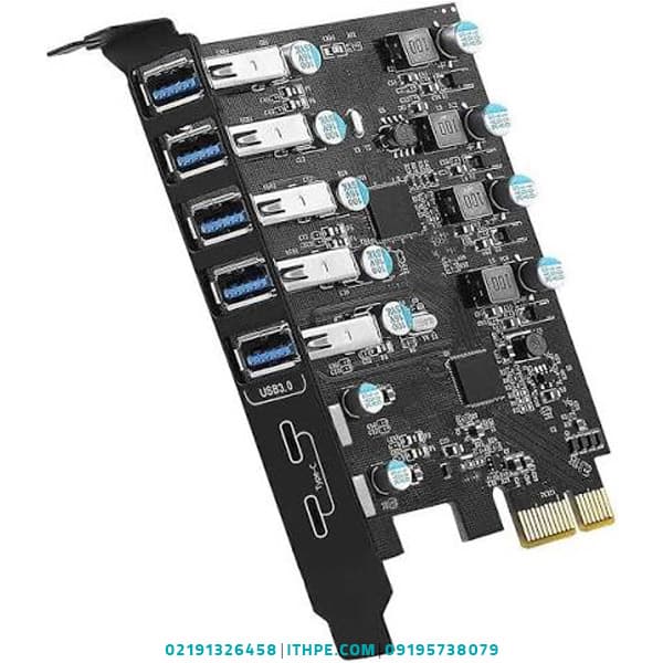 هاب USB 7-Port PCI-e Expansion Card — تصویر ۲