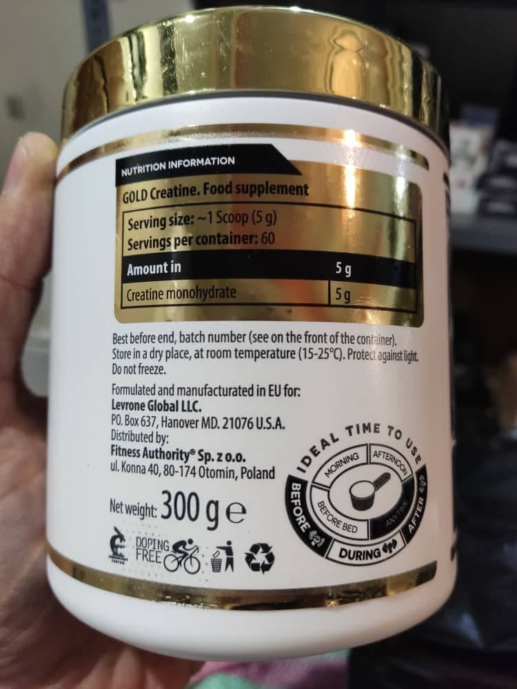 کراتین گلد کوین لورون LEVRONE GOLD CREATINE — تصویر ۲