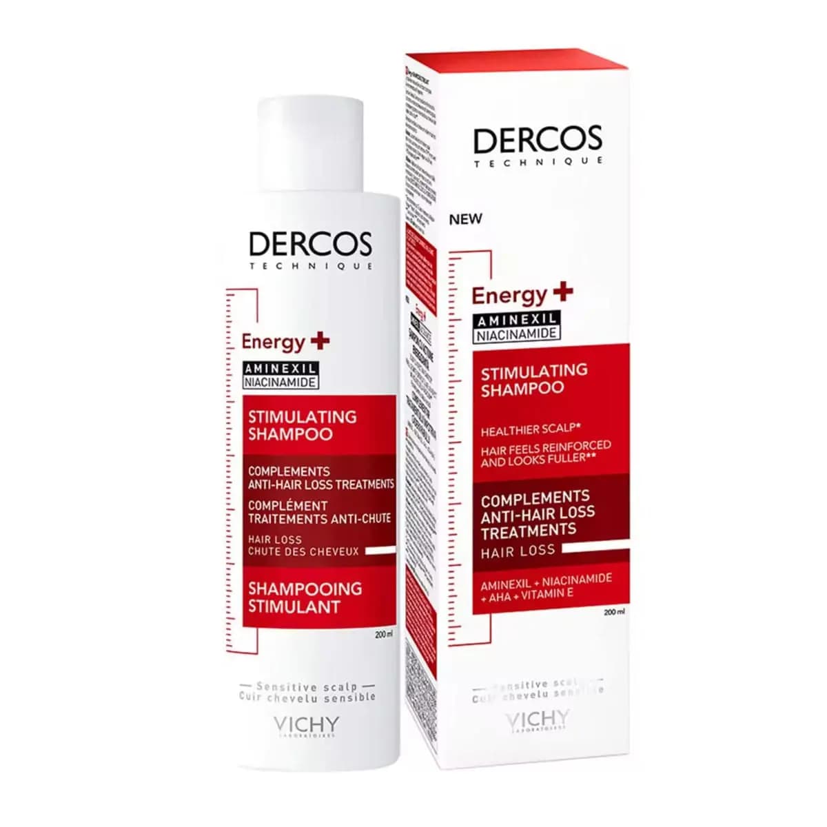 شامپو ضد ریزش Dercos ویشی 200 میل — تصویر ۲