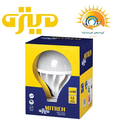 لامپ ال ای دی حبابی 100 وات میتره سری های پاور — تصویر ۲