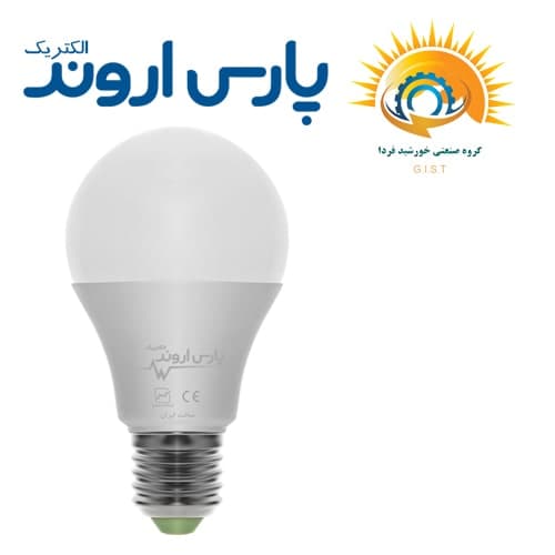 لامپ حبابی 20 وات LED پارس اروند سری آویسا – نور آفتابی / مهتابی / یخی