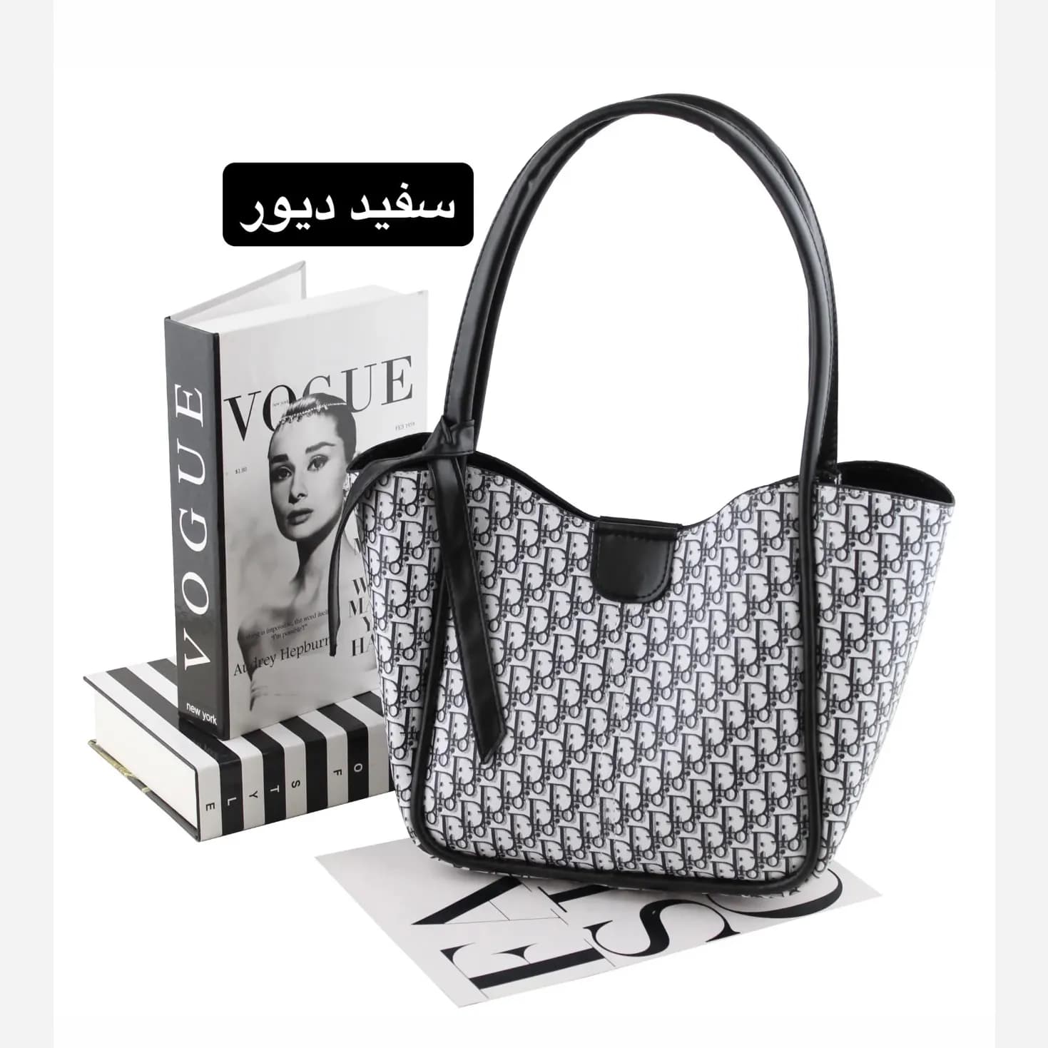 کیف زنانه چرم مصنوعی رسمی و روزمره دو بند — تصویر ۸