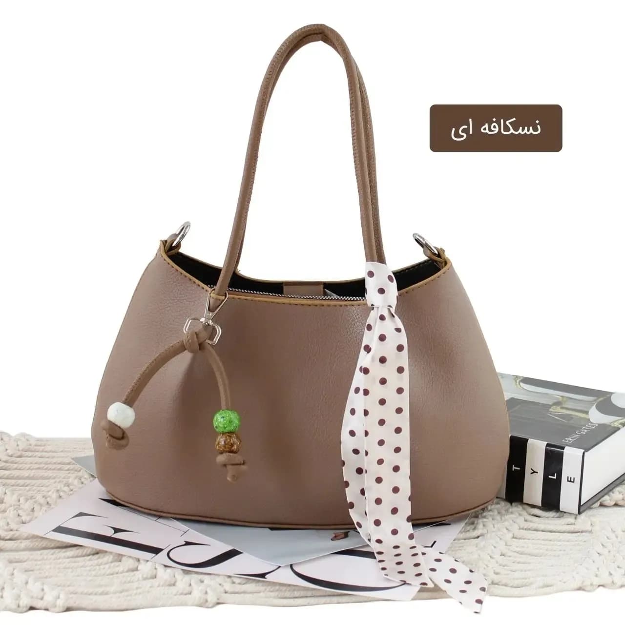 کیف زنانه چرم مصنوعی روزمره و مهمانی مدل سه بند — تصویر ۲