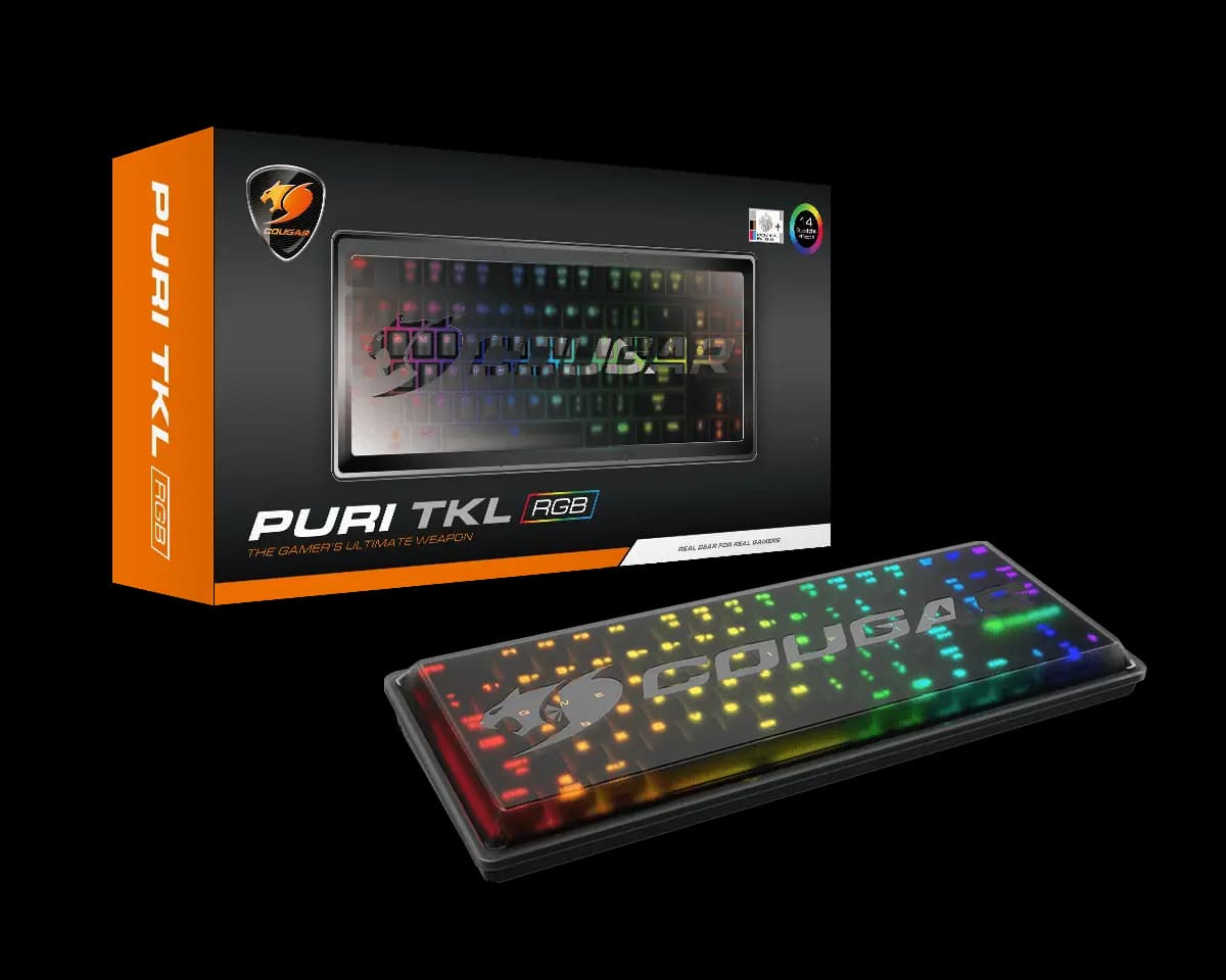 کیبورد گیمینگ گرین کوگار مدل PURI TKL RGB
