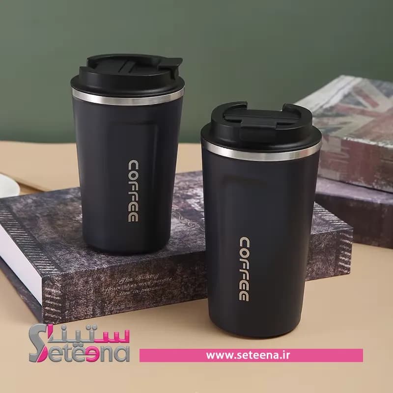 تراول ماگ قیفی با قاشق کد f10020 — تصویر ۳