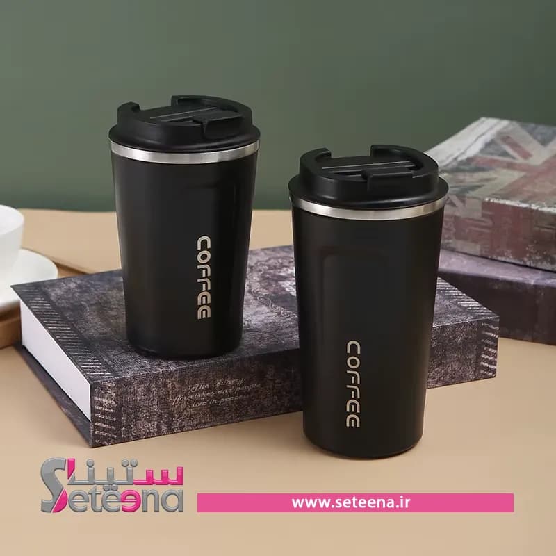 تراول ماگ قیفی با قاشق کد f10020 — تصویر ۲