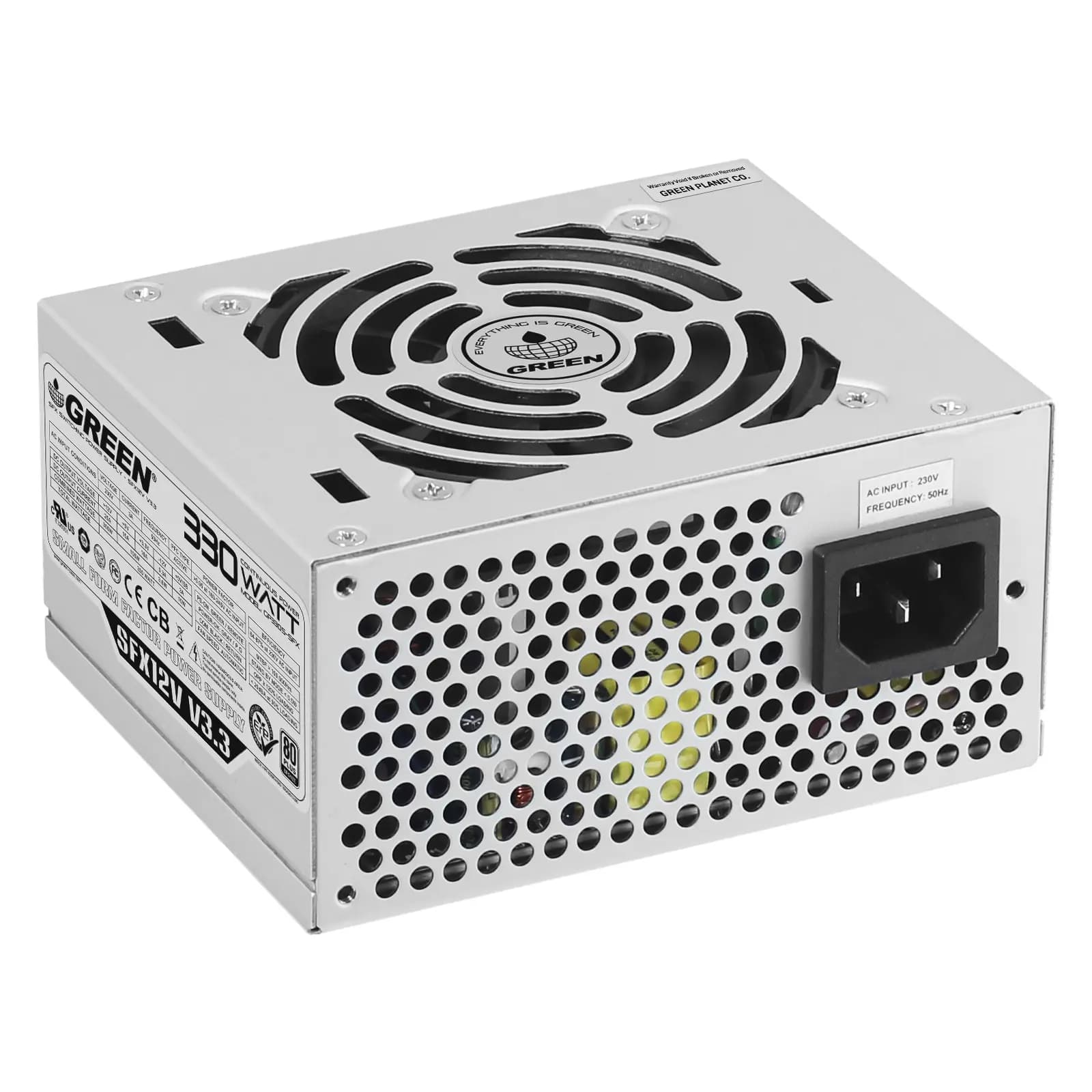 پاور کامپیوتر گرین 330 وات مدل GP330S-SFX