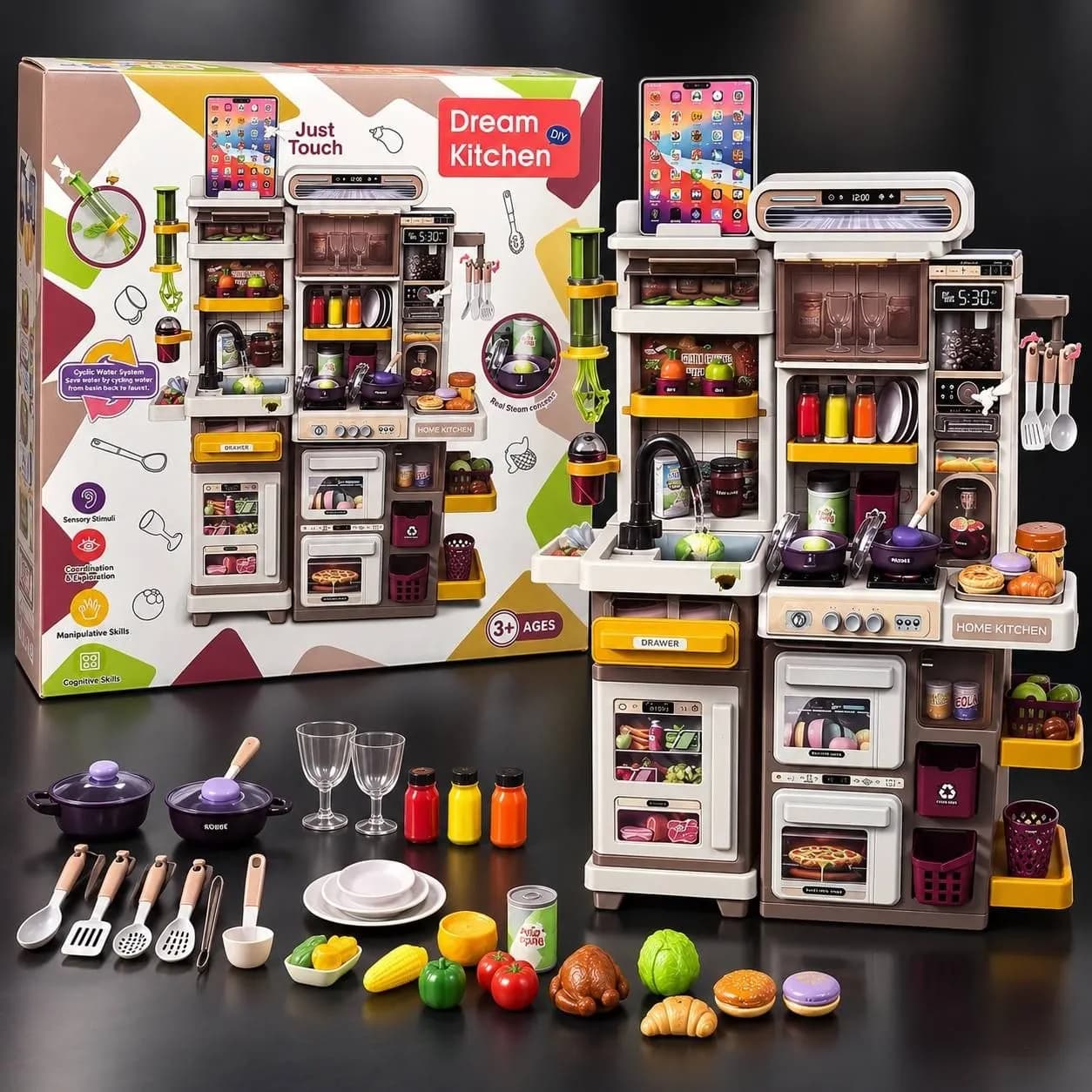 آشپزخانه مدل Dream Kitchen لمسی دودزا