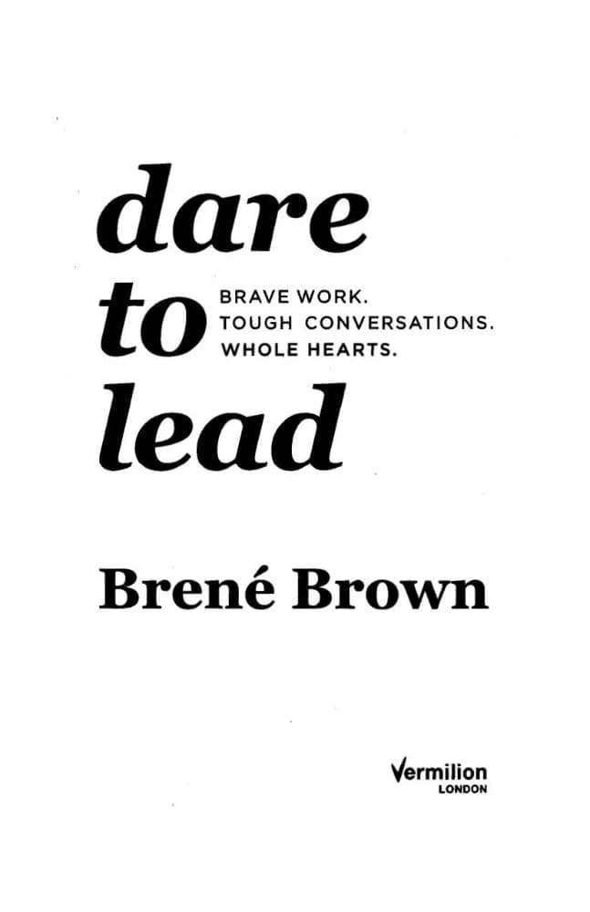 کتاب Dare to Lead (جرئت رهبری) اثر برنه براون نسخه PDF انگلیسی