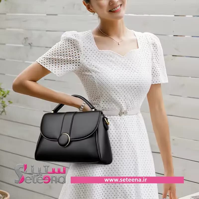 کیف زنانه مشکی کانگرو کد B20012