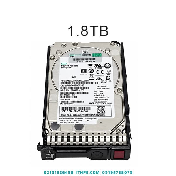 هارد سرور اچ پی HP 1.8TB SAS 10K 12G SFF
