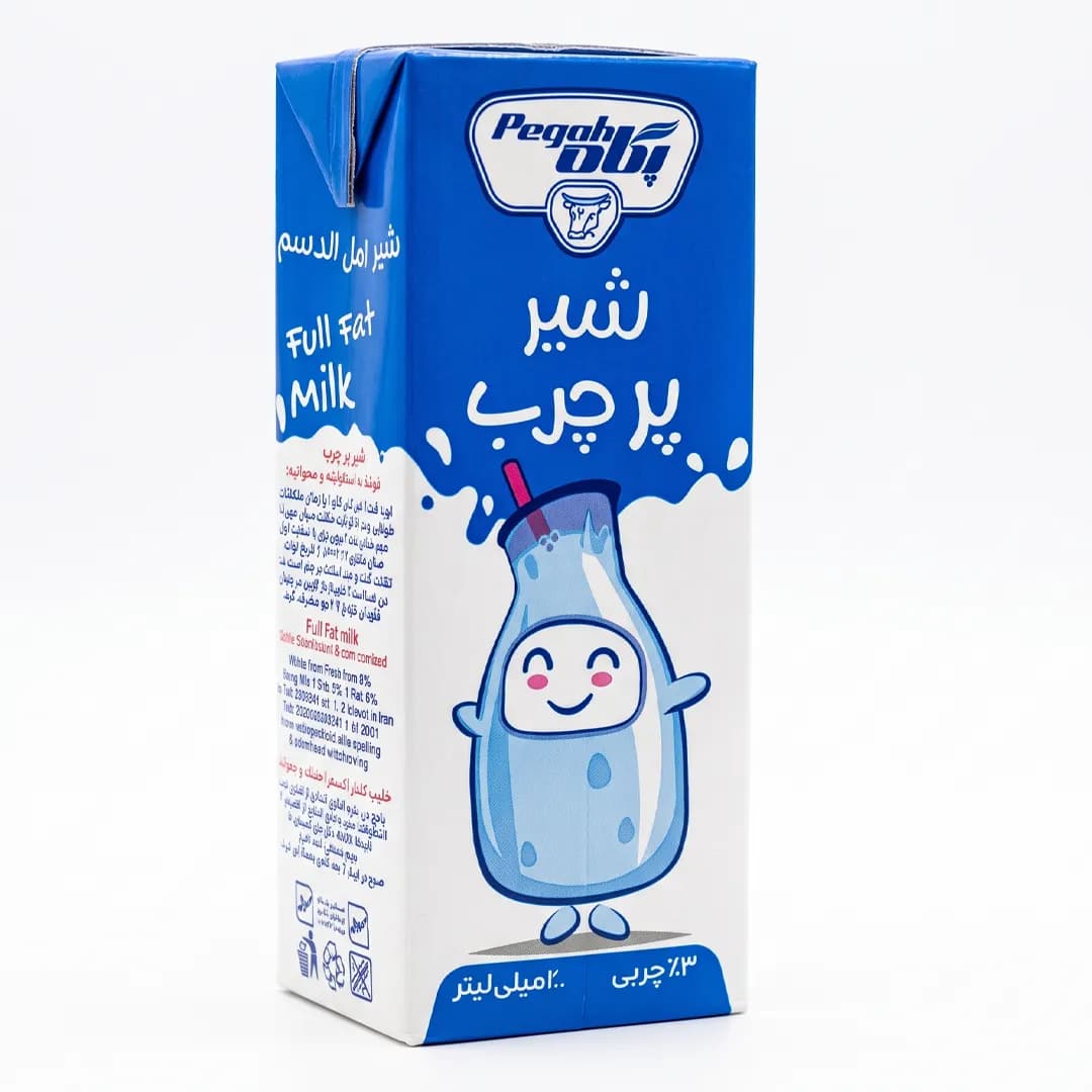 شیر پرچرب پگاه ۲۰۰ میلی لیتر — تصویر ۳