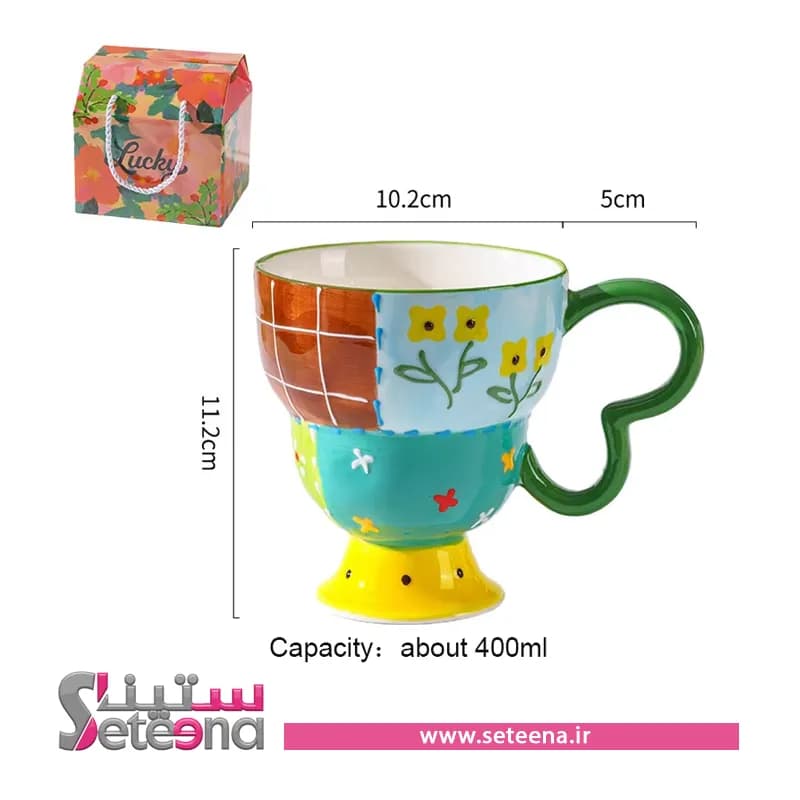 ماگ انگلیسی پایه بلند کد M10030 — تصویر ۳