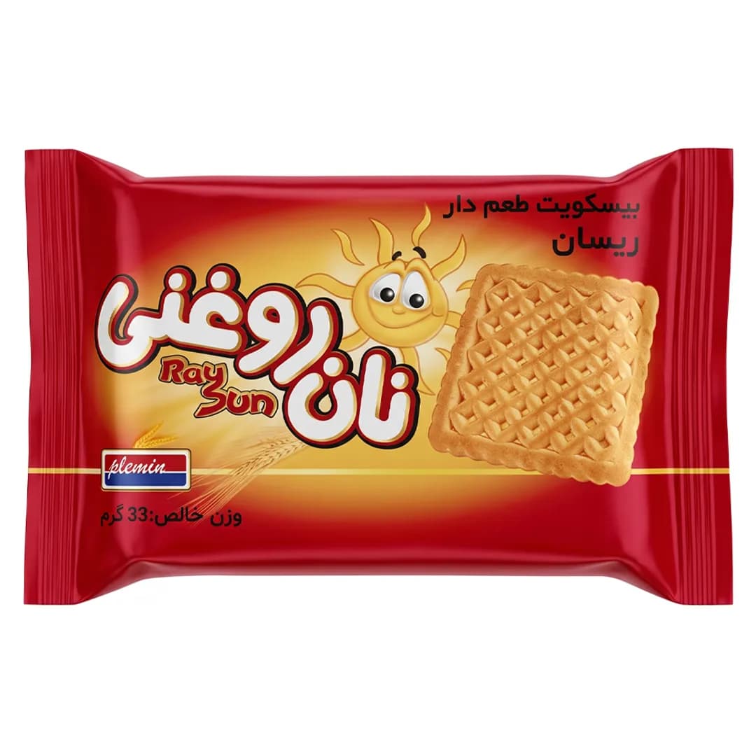 بیسکویت نان روغنی ریسان سالمین ۳۳ گرم