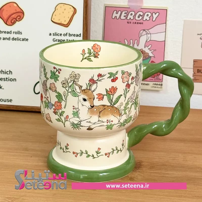 ماگ پایه بلند نگار گری کد M10006 — تصویر ۳