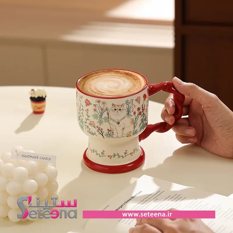 ماگ پایه بلند نگار گری کد M10006 — تصویر ۶