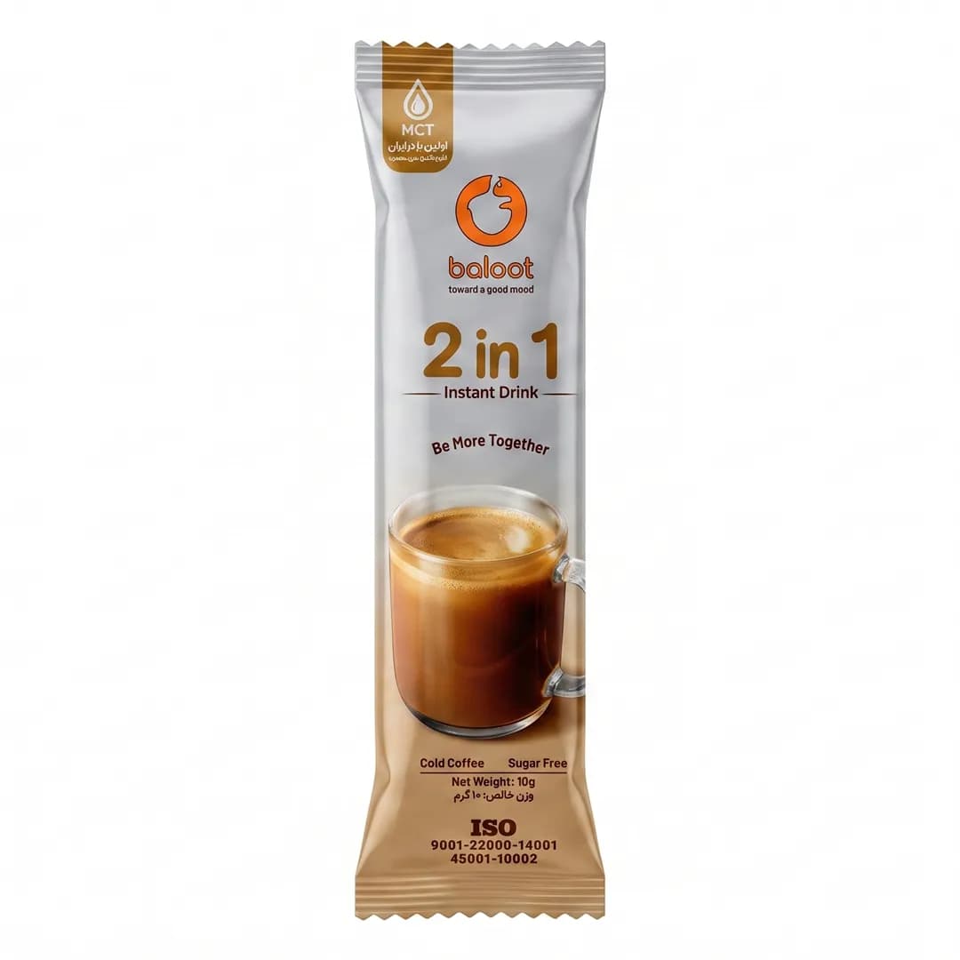 کافی میکس ۲در۱ بدون شکر بلوط وزن ۱۰ گرم