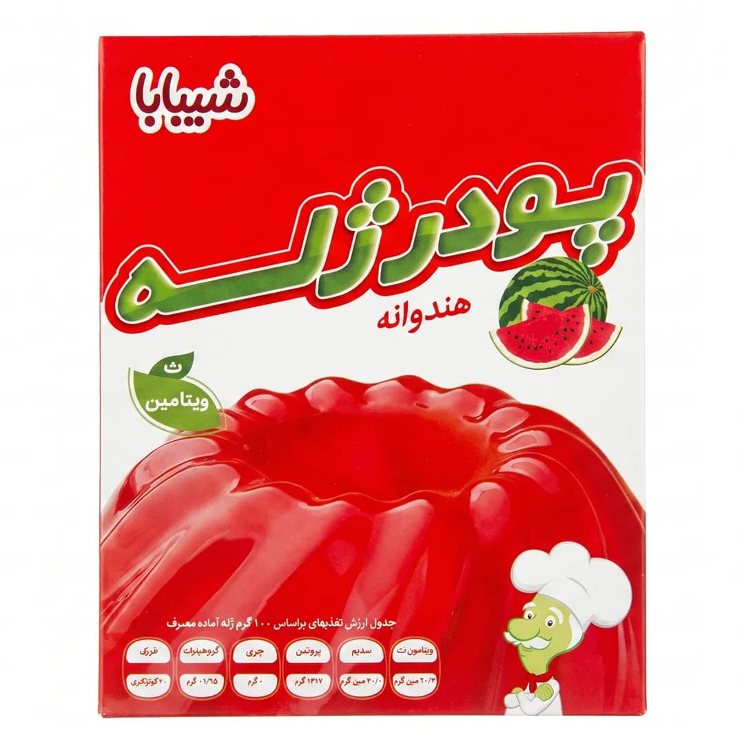 پودر ژله هندوانه شیبابا ۱۰۰ گرم