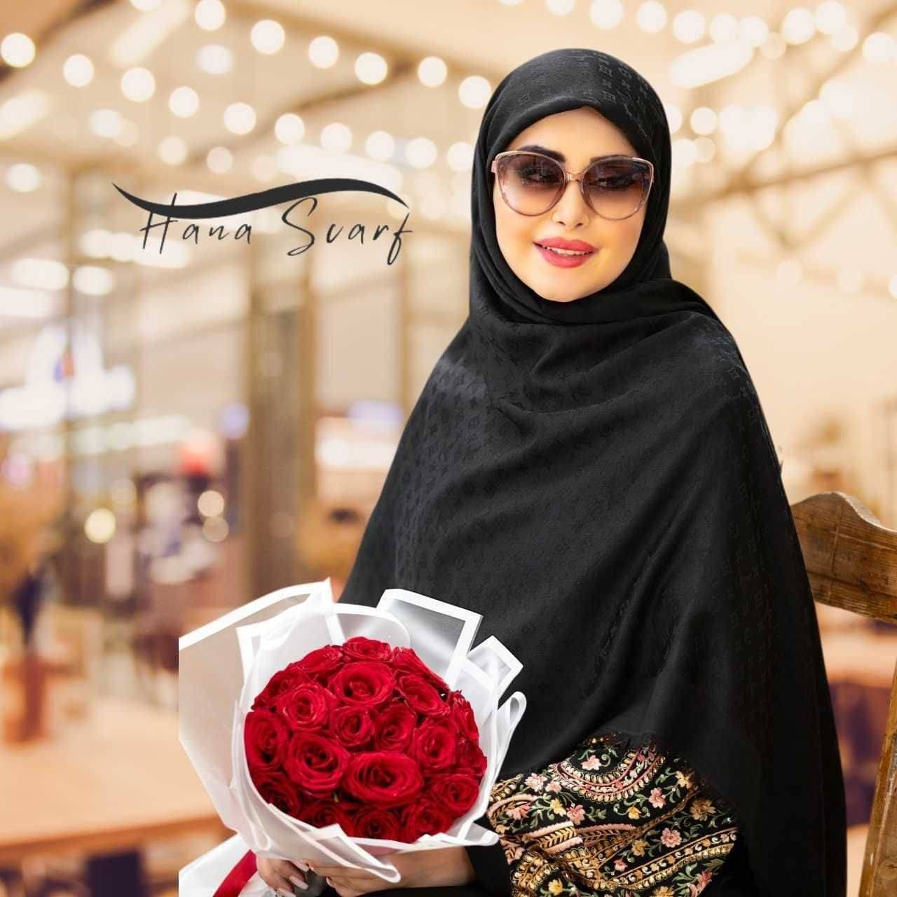 روسری پارچه ژاکارد مشکی | انتخابی شیک و ماندگار برای استایل بانوان — تصویر ۸