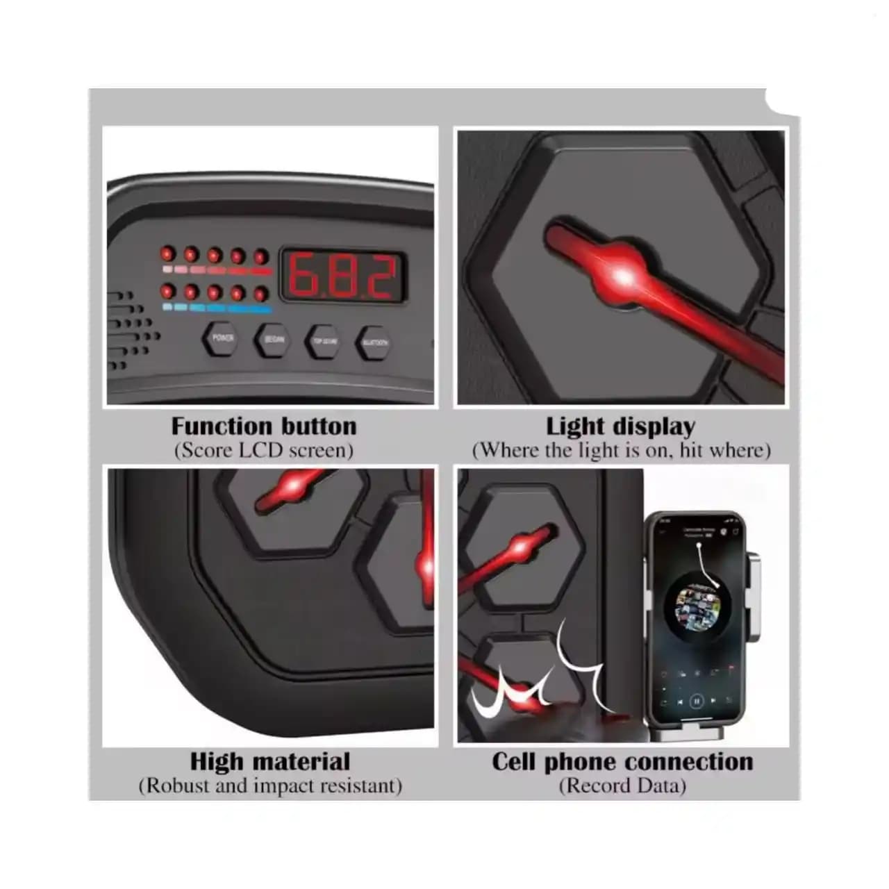 بوکس دیواری موزیکال 4013 boxing gear — تصویر ۴